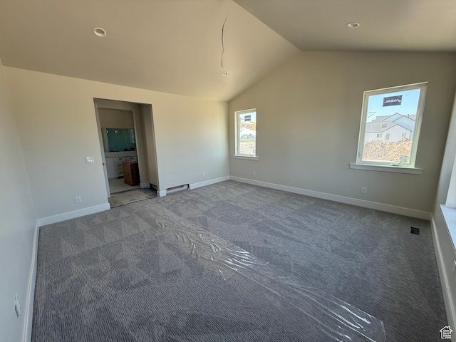 1362 S 1960 W Unit 3, Lehi, UT 84043 - unfurnished bedroom featuring lofted ceiling, carpet, and recessed lighting