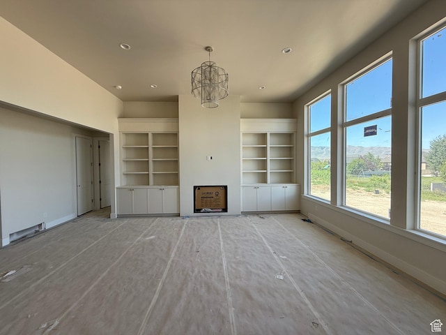 1362 S 1960 W Unit 3, Lehi, UT 84043 - unfurnished living room with a chandelier and recessed lighting