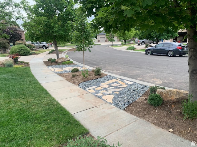 view of street featuring sidewalks