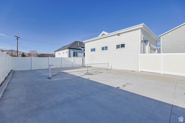 view of patio featuring a fenced backyard