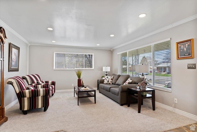 39 S 200 W, Morgan, UT 84050 - living room with recessed lighting, baseboards, and ornamental molding