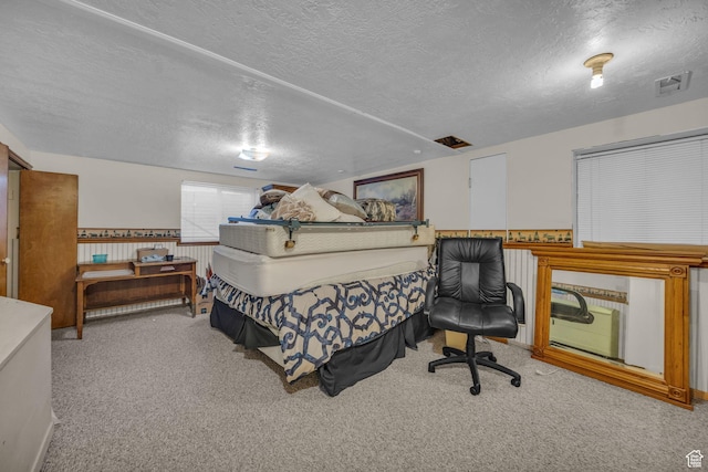 4926 S 3655 W, Taylorsville, UT 84129 - carpeted bedroom with a textured ceiling and visible vents