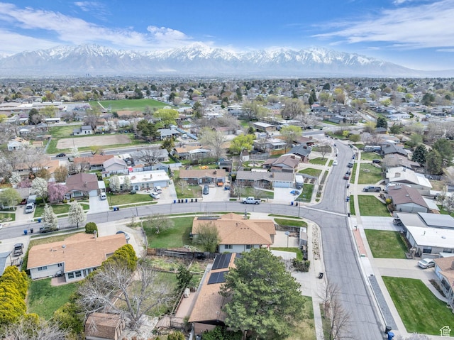 4926 S 3655 W, Taylorsville, UT 84129 - birds eye view of property featuring a residential view and a mountain view