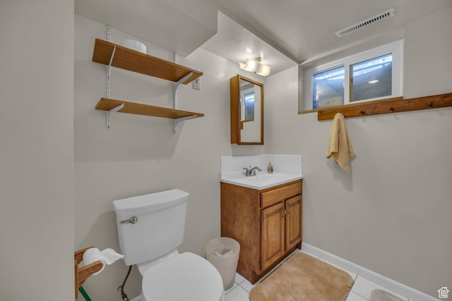 4926 S 3655 W, Taylorsville, UT 84129 - bathroom featuring tile patterned flooring, vanity, visible vents, and toilet