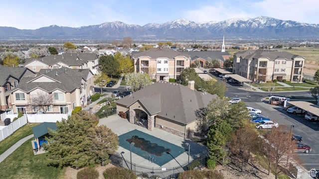 6351 W Traveler Ln, West Jordan, UT 84081 - aerial view featuring a mountain view and a residential view