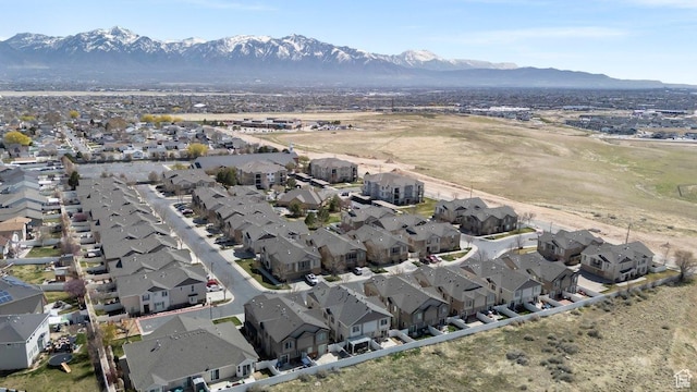 6351 W Traveler Ln, West Jordan, UT 84081 - drone / aerial view featuring a mountain view and a residential view