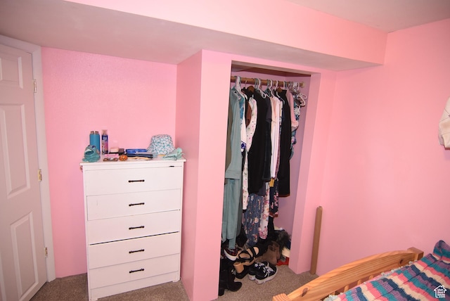 bedroom with carpet flooring