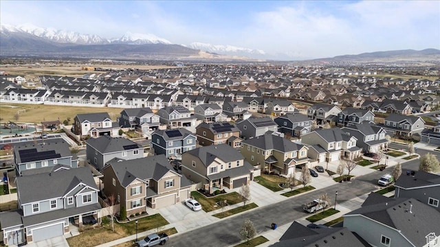 12133 S Broken Arch Ln, Herriman, UT 84096 - bird's eye view with a mountain view and a residential view
