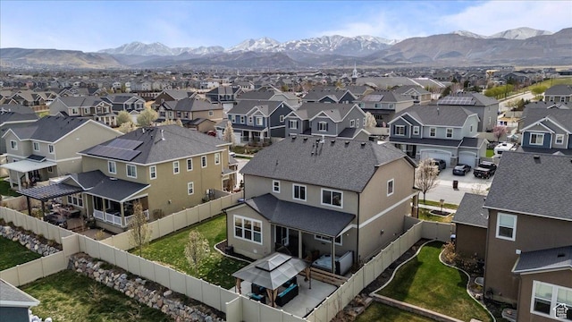 12133 S Broken Arch Ln, Herriman, UT 84096 - aerial view featuring a mountain view and a residential view