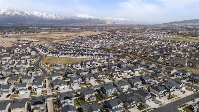 12133 S Broken Arch Ln, Herriman, UT 84096 - bird's eye view with a mountain view and a residential view