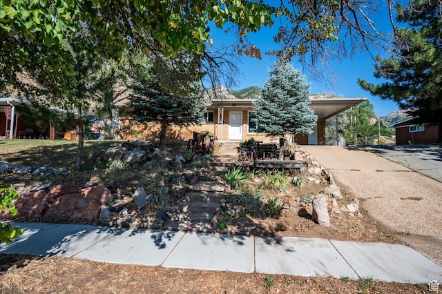 940 Fillmore Ave, Ogden, UT 84404 - view of property hidden behind natural elements featuring concrete driveway and a carport
