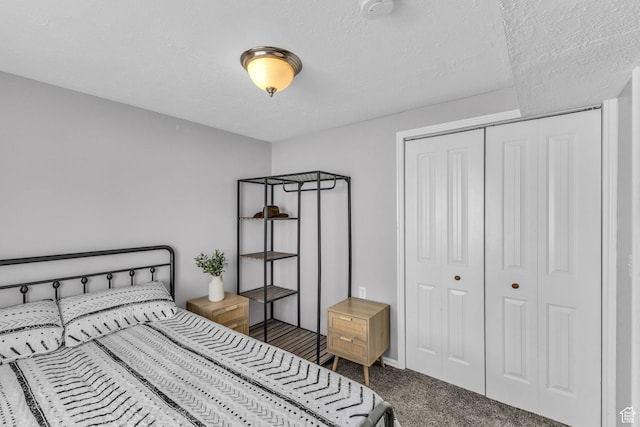11873 S Coles Camp Cir W, Herriman, UT 84096 - bedroom with a closet, a textured ceiling, and carpet floors