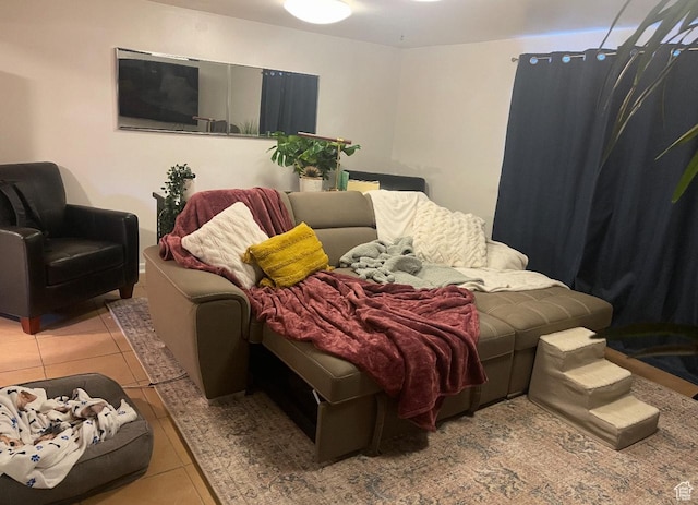 view of tiled bedroom