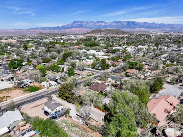 247 S 100 E, Hurricane, UT 84737 - bird's eye view with a mountain view and a residential view
