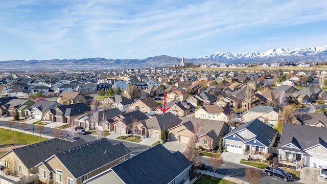 10756 S Autumn Wind Way W, South Jordan, UT 84009 - bird's eye view featuring a mountain view and a residential view