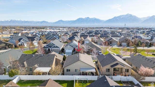 10756 S Autumn Wind Way W, South Jordan, UT 84009 - drone / aerial view featuring a residential view and a mountain view