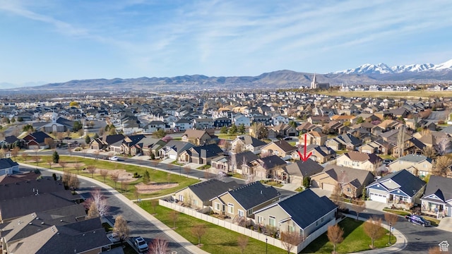 10756 S Autumn Wind Way W, South Jordan, UT 84009 - bird's eye view with a mountain view and a residential view