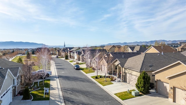 10756 S Autumn Wind Way W, South Jordan, UT 84009 - view of street with a mountain view, curbs, and a residential view