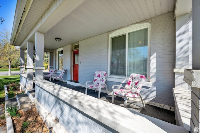 view of patio / terrace with a porch