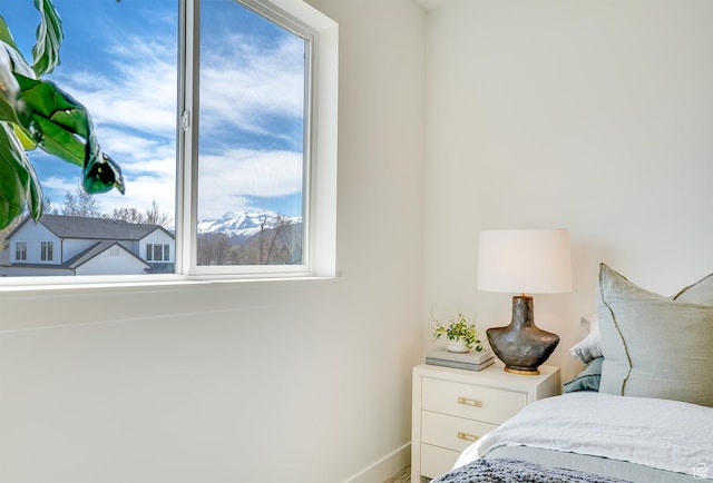 bedroom with baseboards