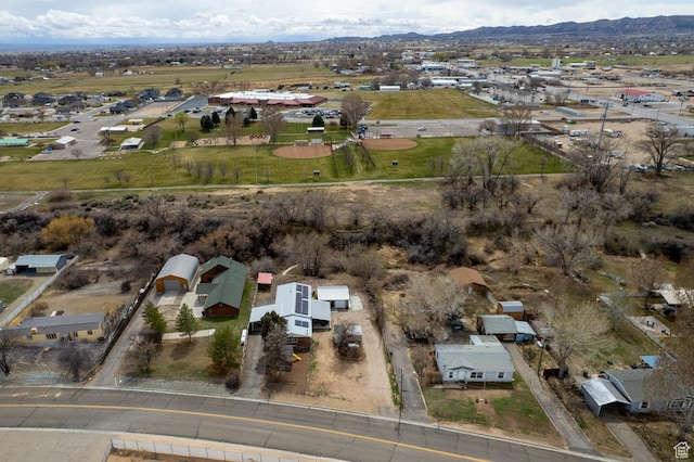 1674 E 1700 S, Naples, UT 84078 - birds eye view of property with a residential view and a mountain view