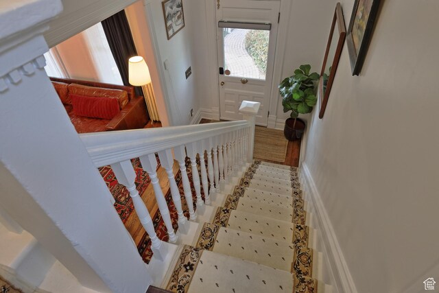 135 W 600 N, Salt Lake City, UT 84103 - staircase with baseboards