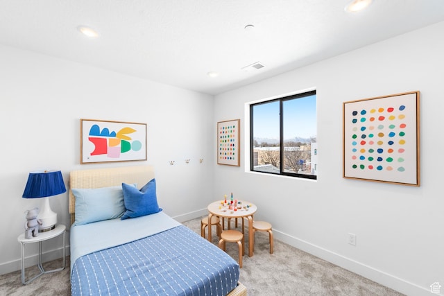 4372 S 900 E Unit 102, Millcreek, UT 84124 - bedroom featuring carpet, baseboards, and recessed lighting