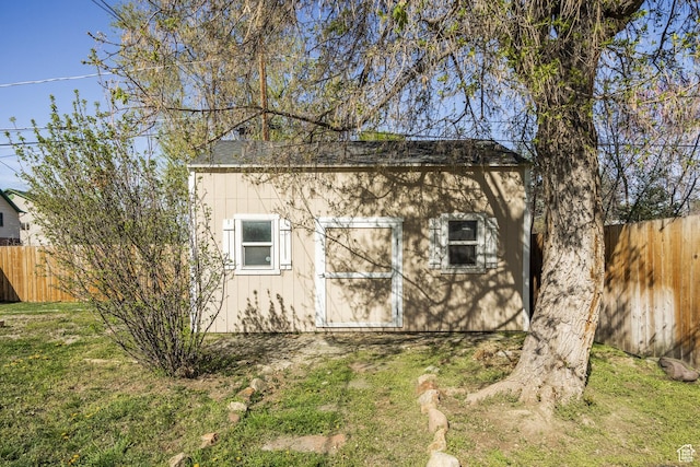 3752 S Mccall St E, South Salt Lake, UT 84115 - view of outbuilding with an outbuilding and fence
