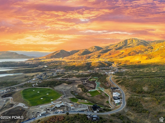 1526 W Orion Way, Heber City, UT 84032 - aerial view at dusk featuring a water and mountain view