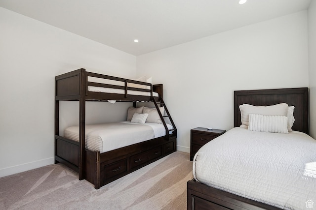 1526 W Orion Way, Heber City, UT 84032 - bedroom with recessed lighting, light carpet, and baseboards
