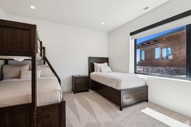 1526 W Orion Way, Heber City, UT 84032 - bedroom featuring recessed lighting, visible vents, light carpet, and baseboards