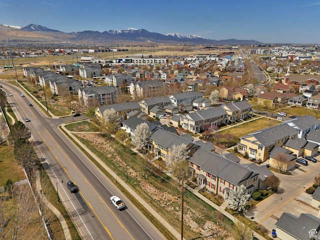 4911 W Calton Ln S, South Jordan, UT 84095 - drone / aerial view with a mountain view and a residential view