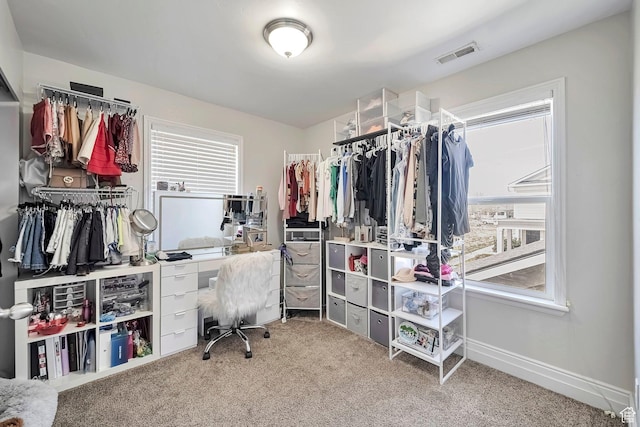 4911 W Calton Ln S, South Jordan, UT 84095 - walk in closet featuring carpet and visible vents