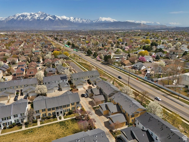 4911 W Calton Ln S, South Jordan, UT 84095 - drone / aerial view featuring a mountain view and a residential view