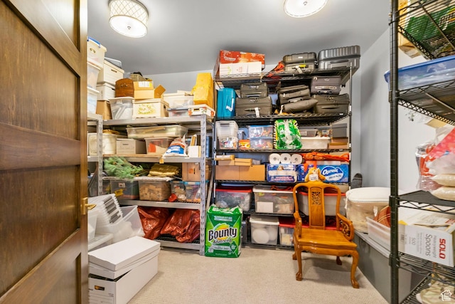 view of storage area