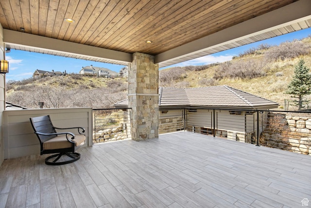 view of patio / terrace featuring a balcony