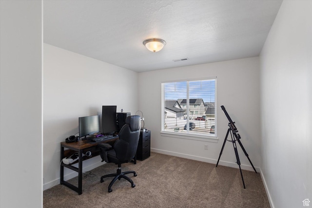 283 E Echo Ledge Dr S, Saratoga Springs, UT 84045 - office space with visible vents, baseboards, and carpet floors