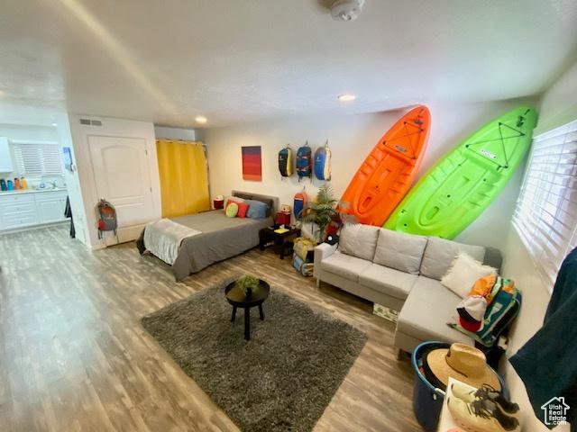 331 N 400 E, Logan, UT 84321 - bedroom with visible vents and wood finished floors