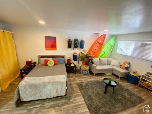 331 N 400 E, Logan, UT 84321 - bedroom with recessed lighting and wood finished floors