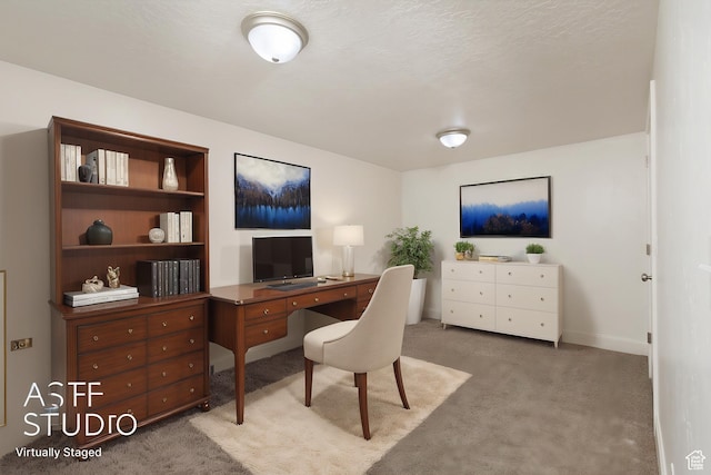 office area with carpet