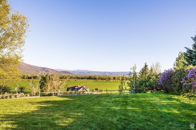 528 W Weber Canyon Rd, Oakley, UT 84055 - view of yard featuring a view of countryside and a mountain view