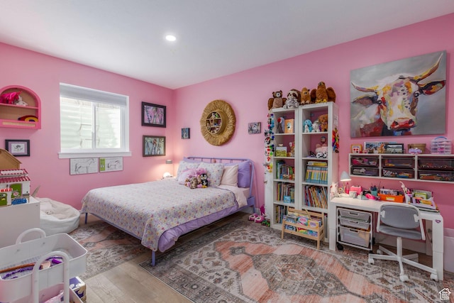 528 W Weber Canyon Rd, Oakley, UT 84055 - bedroom featuring wood finished floors and recessed lighting