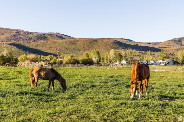 528 W Weber Canyon Rd, Oakley, UT 84055 - mountain view featuring rural landscape and a pastoral area