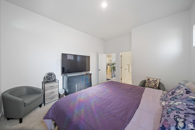 6149 W Moon Valley Dr S, South Jordan, UT 84009 - bedroom featuring light colored carpet and lofted ceiling