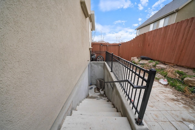 view of stairs