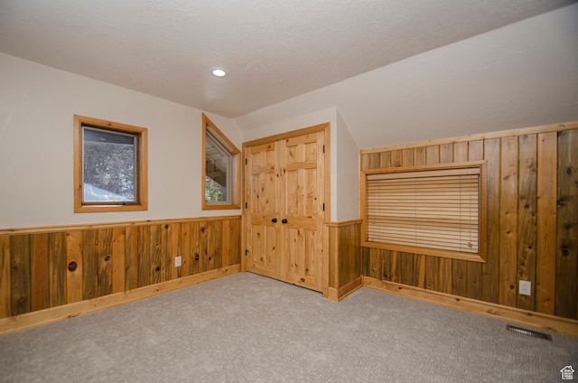 3804 E 2050 N, Eden, UT 84310 - bonus room featuring visible vents, wood walls, wainscoting, and carpet