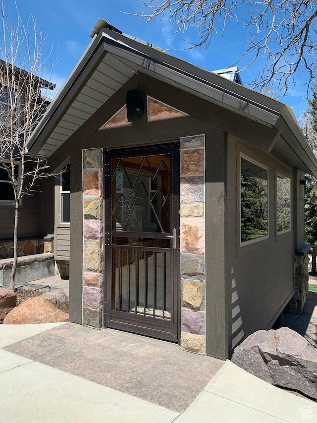 3804 E 2050 N, Eden, UT 84310 - property entrance with stone siding