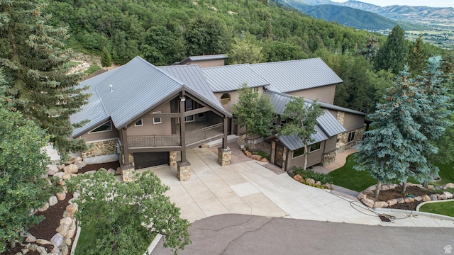 3804 E 2050 N, Eden, UT 84310 - birds eye view of property with a mountain view and a view of trees