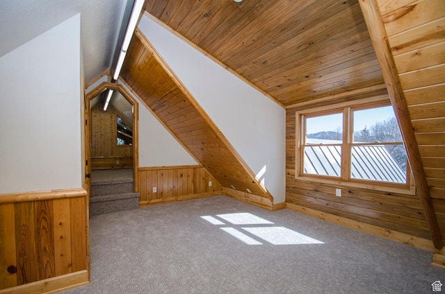 3804 E 2050 N, Eden, UT 84310 - additional living space featuring wood walls, wood ceiling, and lofted ceiling