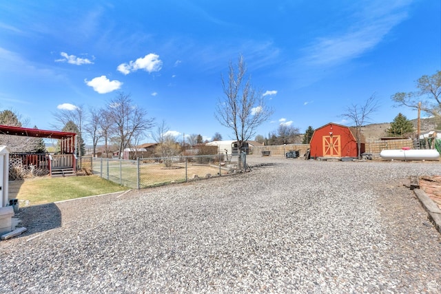 154 W Main St, Bicknell, UT 84715 - view of yard with a storage shed, an outbuilding, fence, and a gate
